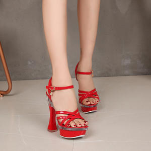 Sandales compensées YX 10365-6 à talon épais de 14 cm pour femme – Chaussures d'été imperméables à plateforme antidérapante et semelle épaisse, sexy et polyvalentes - Product Image 2