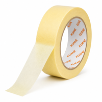 Ruban adhésif de masquage KUAHE blanc et jaune en papier crépon, facile à déchirer, sans résidu, usage général pour la peinture et les projets de bricolage
