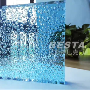 Panel lembaran gelembung akrilik transparan/warna-warni lembar gelembung akrilik lembar akrilik gelembung udara