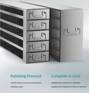 ชั้นวางเก็บของแบบแช่แข็งสแตนเลสสตีล, แบบเข้าถึงด้านข้าง, ชั้นวางเก็บตัวอย่างแบบแช่แข็งทั้งชุด, กล่องแช่แข็งเซลล์ - Product Image 5