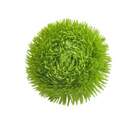 Bunga Bola Rumput Buatan PVC Lembut 10CM Bahan DIY Modern untuk Dekorasi Buket Daun & Bunga Palsu