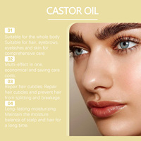 Soin capillaire à l'huile de ricin et à l'huile d'argan pour hydrater et lisser les cheveux. Huile de ricin à base de plantes pour usage domestique