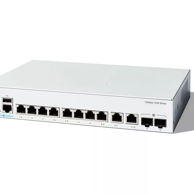 C1200-8T-E-2G Catalyst 1200 Series 8-Port Gigabit Ethernet Switch with 2x1G Combo Port Stackable VLAN Support 1 Year Warranty