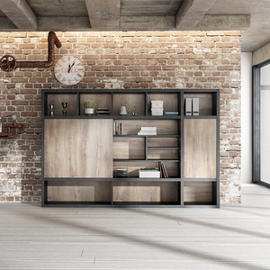 Meuble moderne en bois ouvert de style président, gestionnaire de fichier, armoire de rangement pour bureau à vendre - Product Image 1