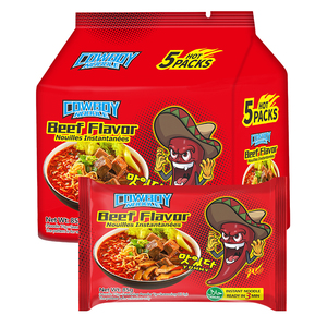 Paquete de bolsa de sabor a carne personalizada precocinada rápida asiática Sopa de ramen Fideos instantáneos - Product Image 3