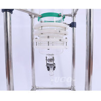 Lab Glass Chromatography Column with Frit Plate, Glass Separation Purification Column for Chromatography Experiment