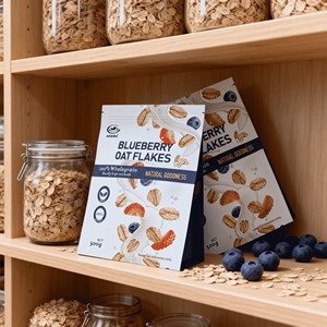 Cereal de <span class=keywords><strong>Avena</strong></span> Integral <span class=keywords><strong>con</strong></span> Arándanos, Hojuelas de <span class=keywords><strong>Avena</strong></span> Instantáneas <span class=keywords><strong>con</strong></span> Trozos de <span class=keywords><strong>Fruta</strong></span> Real <span class=keywords><strong>para</strong></span> el Desayuno Diario - Product Image 3