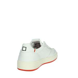 D.A.T.E. Sneakers Donna blanches et orange, chaussures épaisses pour femmes, mode décontractée - Product Image 3