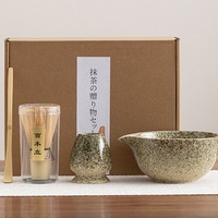 Kit d'accessoires pour le Matcha de Geling OEM Tool 2025 Hot Selling Handmade Matcha Chawan Bowl with Bec