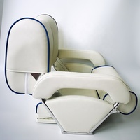 ITOPWELL Vinyle de luxe Pliable Bateau Capitaine Siège Marine Fournitures pour Yacht