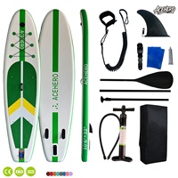 Planche de paddle gonflable robuste en Drop Stitch, écologique, flottabilité améliorée, plateforme stable pour la pêche et les sports nautiques
