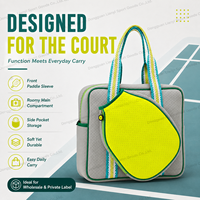 Sac de transport en néoprène personnalisé avec logo pour le pickleball, avec poche pour raquette et doublure 210D, idéal pour les cadeaux d'équipe de club, directement de l'usine pour les clubs