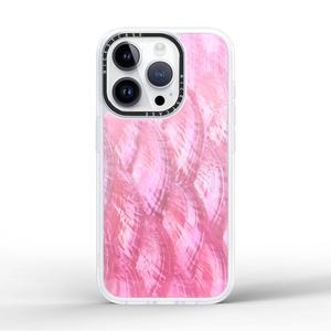 Coques de téléphone personnalisées en TPU transparent anti-choc 3M, coque de téléphone mate rose nacre pour iPhone 16 15 14 13 Pro Max - Product Image 1