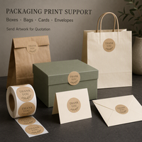 Rouleau d'autocollants ronds personnalisés de remerciement, étiquettes adhésives imperméables pour la fermeture des sacs cadeaux, promotion de la marque