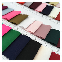 Tejido elástico de poliéster y LICRA para pantalones, ropa, camisa, disponible en todos los colores, 4 vías