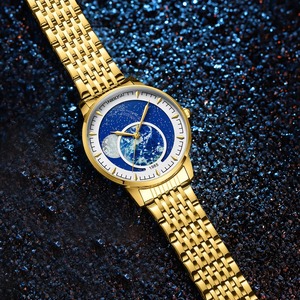 นาฬิกาข้อมือควอทซ์สแตนเลสสตีลหรูหราสำหรับผู้ชายเส้นผ่านศูนย์กลาง43มม. กันน้ำสไตล์ธุรกิจกระจกอัลลอยใหม่ Shanghai Sky - Product Image 5