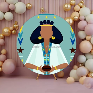 Fondo de Fotografía Personalizado con Diseño Etíope, Decoración para Fiestas, Bodas, <span class=keywords><strong>Cumpleaños</strong></span>, Cubierta Redonda con Diseño de <span class=keywords><strong>Sonic</strong></span> - Product Image 3