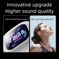 Q18 écouteurs sans fil avec écran tactile intelligent ANC ENC suppression de bruit HiFi stéréo conception ouverte sport crochet d'oreille A9 Pro écouteurs