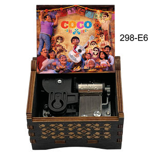 Boîte à musique en bois à remonter « <span class=keywords><strong>Souviens</strong></span>-toi de <span class=keywords><strong>moi</strong></span> » – Souvenir spécial du film populaire Coco – Cadeaux pour amis et festivals - Product Image 1