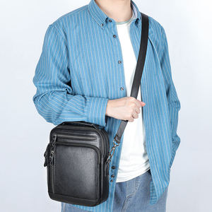 Leather Messenger Crossbody Bags <b>Handbags</b> <b>Men</b> Leather Satchel Shoulder Bags Genuine Leather Crossbody Bag <b>Men</b> - Product Image 3