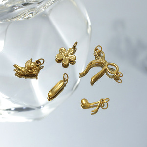 Breloque en forme de note de musique plaquée or, 12mm x 8mm, pendentif classique pour la fabrication de bijoux, cadeau unisexe - Product Image 2