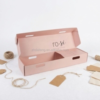 Boîte pliante télescopique en carton ondulé avec couvercle, emballage cadeau de luxe personnalisé pour ensemble thé et café
