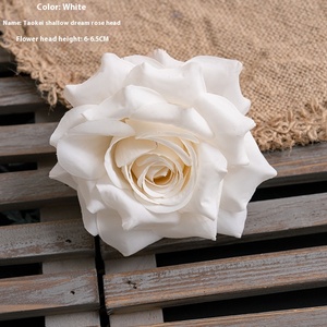 Wholesale INS Style Artificial Peach <b>Branch</b> <b>Light</b> Dream Rose Flower Head Green Plant Flower Craft for Graduation - Product Image 6