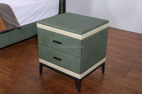 Chambre Prix Pas Cher Smart Table Basse De Luxe En Cuir PU PVC Moderne Tables De Chevet Contreplaqué Table De Nuit
