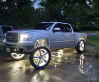 Kingshowstar 12V 4PCS Super Bright Quad Row White Wheel Lights Kit d'éclairage annulaire