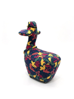Fauteuil d'appoint moderne en forme de canard de dessin animé créatif, en tissu, rembourré en mousse, pour la maison et l'hôtel