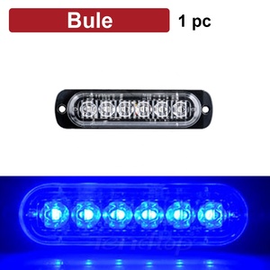 Mới 6 Đèn LED Dây Đèn Nhiều Màu Nhấp Nháy Cảnh Báo Khẩn Cấp Đèn Tín Hiệu Cho Xe Tải SUV Xe Máy Xe Hạt Nhấp Nháy - Product Image 5