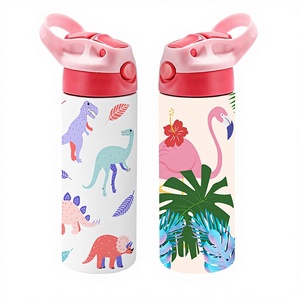 USA Warehouse BPA-free Non-toxic 12oz Stainless Steel Modern Vacuum Kids Sublimation Tumbler with Straw <b>for</b> Travel Heat Transfer - Product Image 3