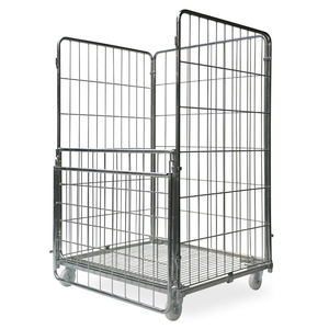 <span class=keywords><strong>Conteneur</strong></span> à Cage roulante de stockage de cargaison de supermarché, amovible et robuste, pliable et emboîtable, <span class=keywords><strong>prix</strong></span> d'usine - Product Image 3