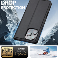 Étui de téléphone portefeuille magnétique en cuir pour iPhone 17 AIR 16 Pro Max 14 13 Samsung S25 Edge S24 Ultra A16 A36 A56 Card Slot Book Case