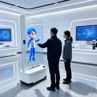 Écran d'affichage numérique OLED transparent de 55 pouces pour intérieur, robot navigateur, 1920x1080, haute transparence, écran interactif, SDK