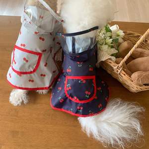 Impermeable para Mascotas con Estampado de Frutas, Chubasquero sin Mangas con Capucha Transparente, Bolsillo Trasero con Cierre de Velcro, Chaqueta para Perros para Exteriores - Product Image 2