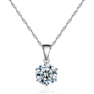 Elegant Fashion Non Tarnish Stainless Steel Engagement Rings <b>Earrings</b> <b>Necklaces</b> Moissanite <b>Bridal</b> Jewelry <b>Sets</b> for Women - Product Image 3