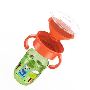 360 <span class=keywords><strong>magique</strong></span> bébés mangeoire fournitures d'alimentation bébé bouteilles d'eau Sippy <span class=keywords><strong>tasse</strong></span> d'entraînement avec poignée - Product Image 2