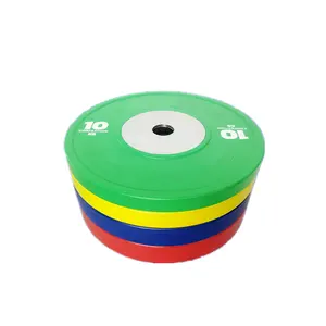 Gym de compétition <span class=keywords><strong>Kg</strong></span> changement plaques de pare-chocs ensemble de plaques d'haltérophilie Lbs plaque de pare-chocs de compétition en caoutchouc personnalisé <span class=keywords><strong>45</strong></span> livres - Product Image 1