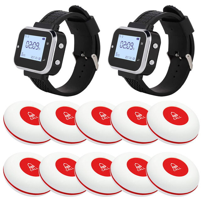 CATEL 433.92MHz CTW06 Functional Guest Calling System Watch Pagers for Restaurant with CE Certification on Sale