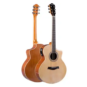 高品質売れ筋手作り4041インチ全無垢材スプルースマホガニーJFエレクトリックアコースティックギター