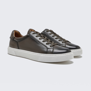 Fahion Designer Luxury Leather Flat Causal Lace Up Shoes <span class=keywords><strong>Zapatillas</strong></span> de deporte para hombres - Product Image 1