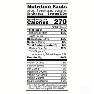 Proteína en Polvo con Sabor a Crema de Vainilla, Rica y Suave, Sin Sabores ni Edulcorantes Artificiales, a Base de Suero o Vegetal, Certificada por GMP, Suministro a Granel OEM - Product Image 4