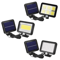 Lampes solaires murales d'extérieur avec détecteur de mouvement, étanches IP65, lumière de porche solaire séparable, cordon de 16,4 pieds, lumière de sécurité