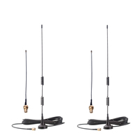 Antenne à double bobine à base magnétique 915 MHz LTE GSM Lora omnidirectionnelle NB avec ventouse