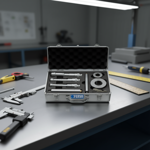 Juego de micrómetros internos de tres puntos Fervi para orificios ciegos de 24.900 mm a 40.000 mm, herramientas de medición de precisión - Product Image 3