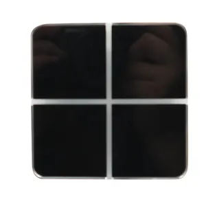 KNX 공급 업체 EIB GVS K-버스 KNX 풀 터치 홈 자동화 KNX 알루미늄 패널 스마트 홈 86*86*35mm 블랙 은색 골든 - Product Image 1