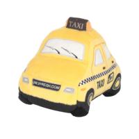 Jouet en peluche taxi personnalisé avec logo brodé, design de dessin animé, jouet en peluche voiture sur mesure