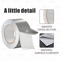 Ruban de papier d'aluminium haute température personnalisé en usine HWK Film de papier adhésif d'isolation CVC imperméable et durable