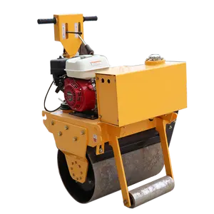 2.5ton heavy duty roller compactor double drum vibrating mini compressor for road roller price